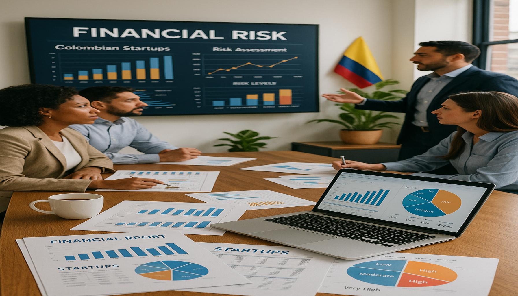 Análisis de riesgos financieros en startups colombianas